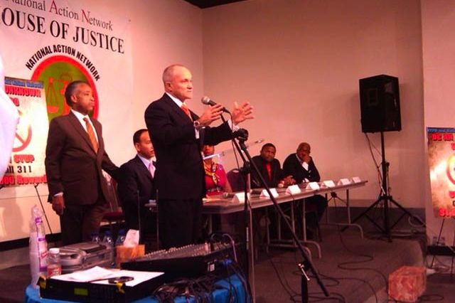 Police Commissioner Kelly speaks at the National Action Network's headquarters